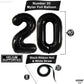 Katchon, Black 20 Balloon Number - 40 Inch | 20Th Birthday Decorations For Men, Number 20 Birthday Balloons | 20 Year Old Birthday Decorations | 20 Birthday Decorations, 20Th Anniversary Decorations