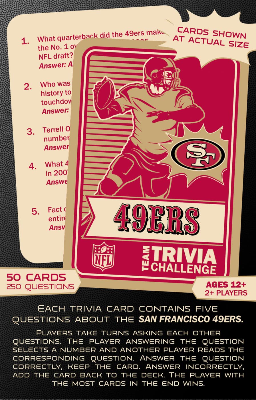 Masterpieces Game Day - NFL San Francisco 49ers - Team Trivia Challenge  Officially Licensed