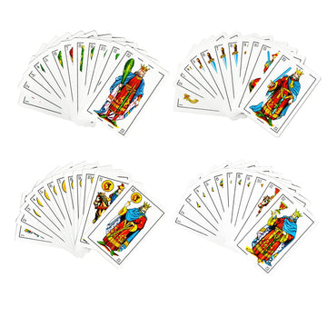 2 Decks Spanish Playing Cards Cartas Españolas, Baraja Española, Briscas Cards Puerto Rico, Mexican Plastico Spanish Cards (With Playing Card Boxes)