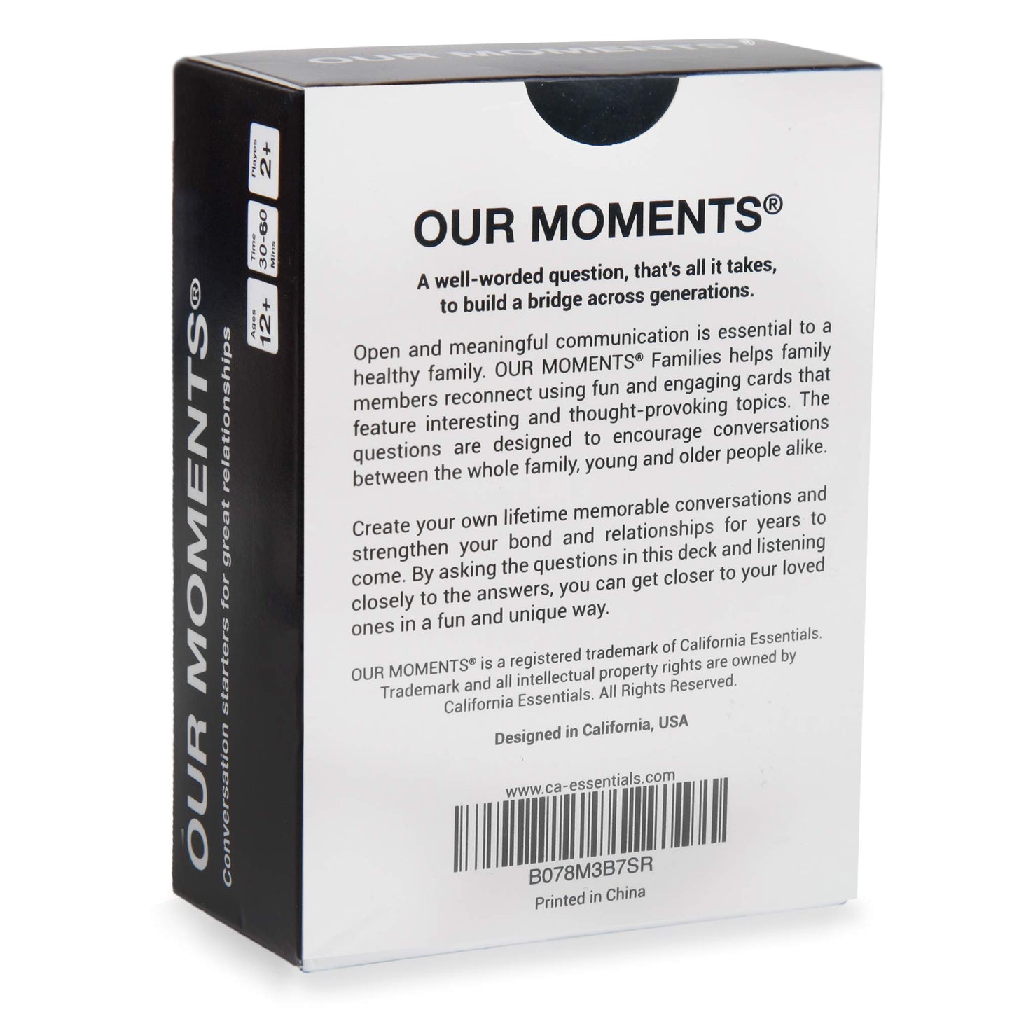 OUR MOMENTS Conversation Starter Cards for Families - 100 Fun Questions, Cardstock, Multicolor, Model: OUR MOMENTS -1