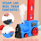 Kids Games Domino Train Toys,200Pcs Automatic Domino Train Toy For Boys 4-6,Toddler Toys Train Domino Stacker With Steam,Light,S