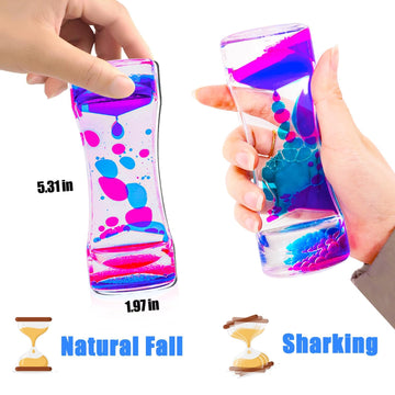 Tgiqrove Liquid Motion Bubbler Sensory Toys, Liquid Timer Anxietycalming Toys For Kids Adults, Party Favors, Classroom Prizes Ea
