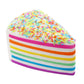 Anboor 5.8 Inches Squishies Cake Rainbow Jumbo Slow Rising Kawaii Scented Cheese Squishies Valentines Day Stress Relief Kid'S Toys