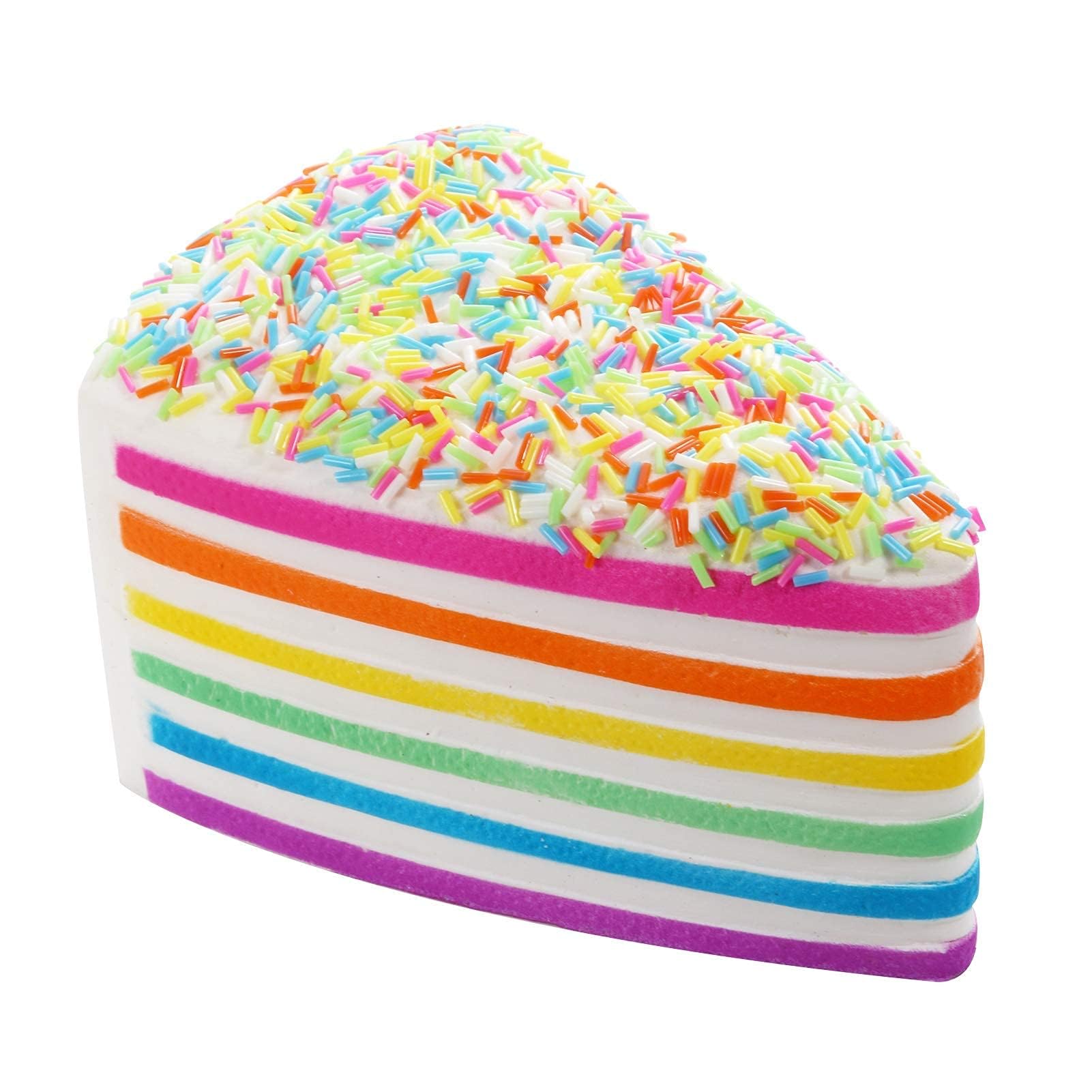 Anboor 5.8 Inches Squishies Cake Rainbow Jumbo Slow Rising Kawaii Scented Cheese Squishies Valentines Day Stress Relief Kid'S Toys