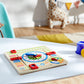 Small Foot Wooden Toys Educational Board Date, Time & Season Wooden Educational Toy Playset Designed For Children 3+, Multi (4768)