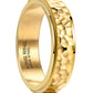 King Ring 6Mm Spinner Hammered Ring - Stress Relief Fidget Ring For Men & Women K39V2 - Gold 08