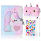 Unicorn Gifts for Girls Age 8-12 Years Old  Diary with Lock Birthday Gift Set for Kids Teens  Unicorn Toys with Pen Pouch Cat Paw Pen for Christmas