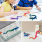 3D Printed Dragon, 4Pcs Crystal Dragon Fidget Toy, Flexible Articulated Dragon 3D Printer Animal Decor (4-Piece Set-B)