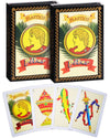 CDBXRA Spanish Playing Cards - 2 Decks, Plastic Material, Multicolor, Model puke-8-001, Ideal for Briscas & Card Games