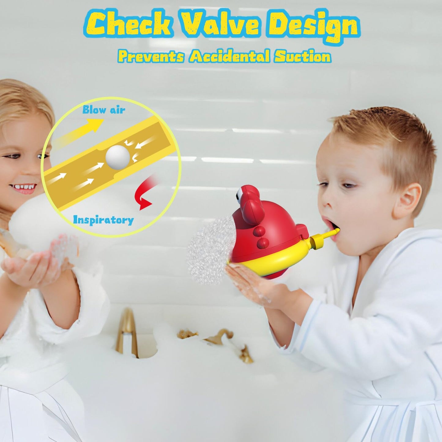 Baby Bath Toys For Toddlers, Crab Bath Toys For Toddlers For 1 2 3 4 5 Kids, Bath Bubble Maker No Battery Required Baby Kids Bat