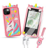 Kids Smart Phone Toys, Touchscreen HD Dual Camera Cell Unicorn Phone for Kids,Travel Toy Preschool Learning Toy for Kids,Christm