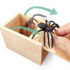 Giioasa Rubber Spider Prank Surprise Box,Handcrafted Wooden Surprise Box, Fun Practical Surprise Joke Boxes,Spiderbox-Single
