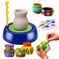 GoyalS Kids Pottery Wheel Kit  Battery Operated Pottery Wheel & Painting Kit For Beginners With Modeling Clay, Sculpting Clay 