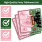 96 Pcs Ballet Or Football Gender Reveal Plates And Napkins Party Supplies Tutus Or Touchdowns Gender Reveal Tableware Football P