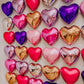 Hot Pink Heart Shaped Balloons Pack Of 12,18 Inch Silver Love Valentine Balloons Pink Heart Romantic Balloons For Valentines Day