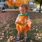 Beqeuewll Toddler Halloween Costumes Baby Boy Girl Pumpkin Outfits Sleeveless Bubble Rompers Overalls Shorts Cosplay Clothes(Str