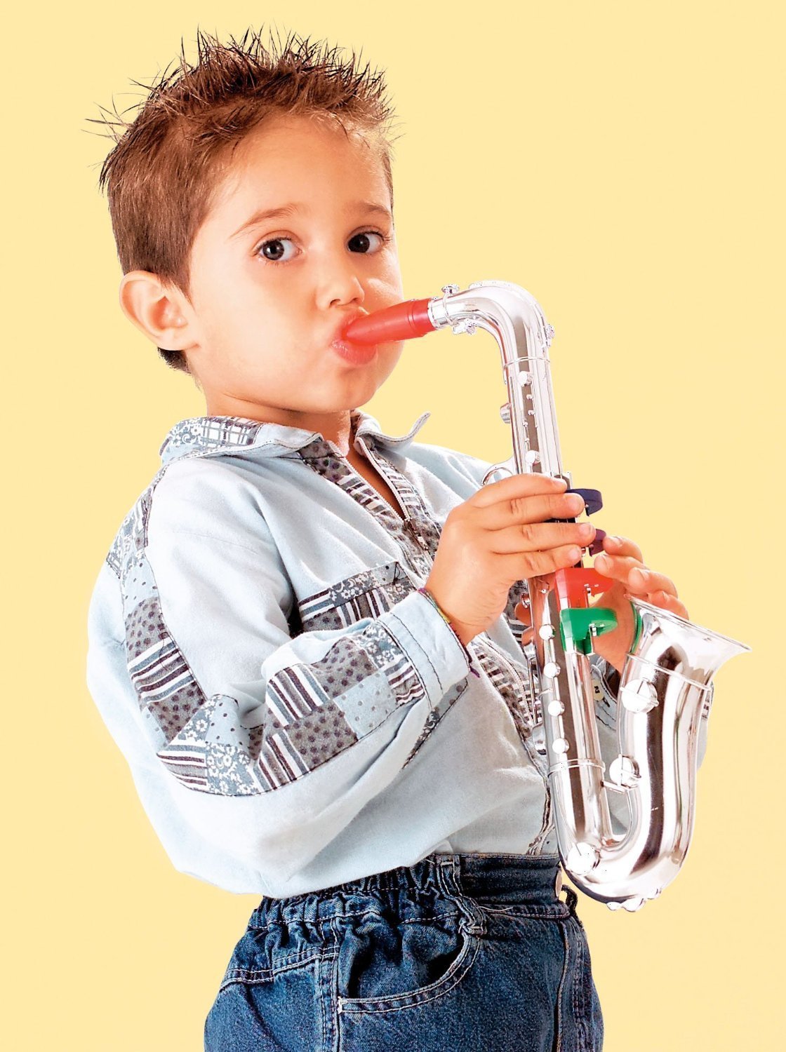 My First Saxophone and Trumpet Horn Set