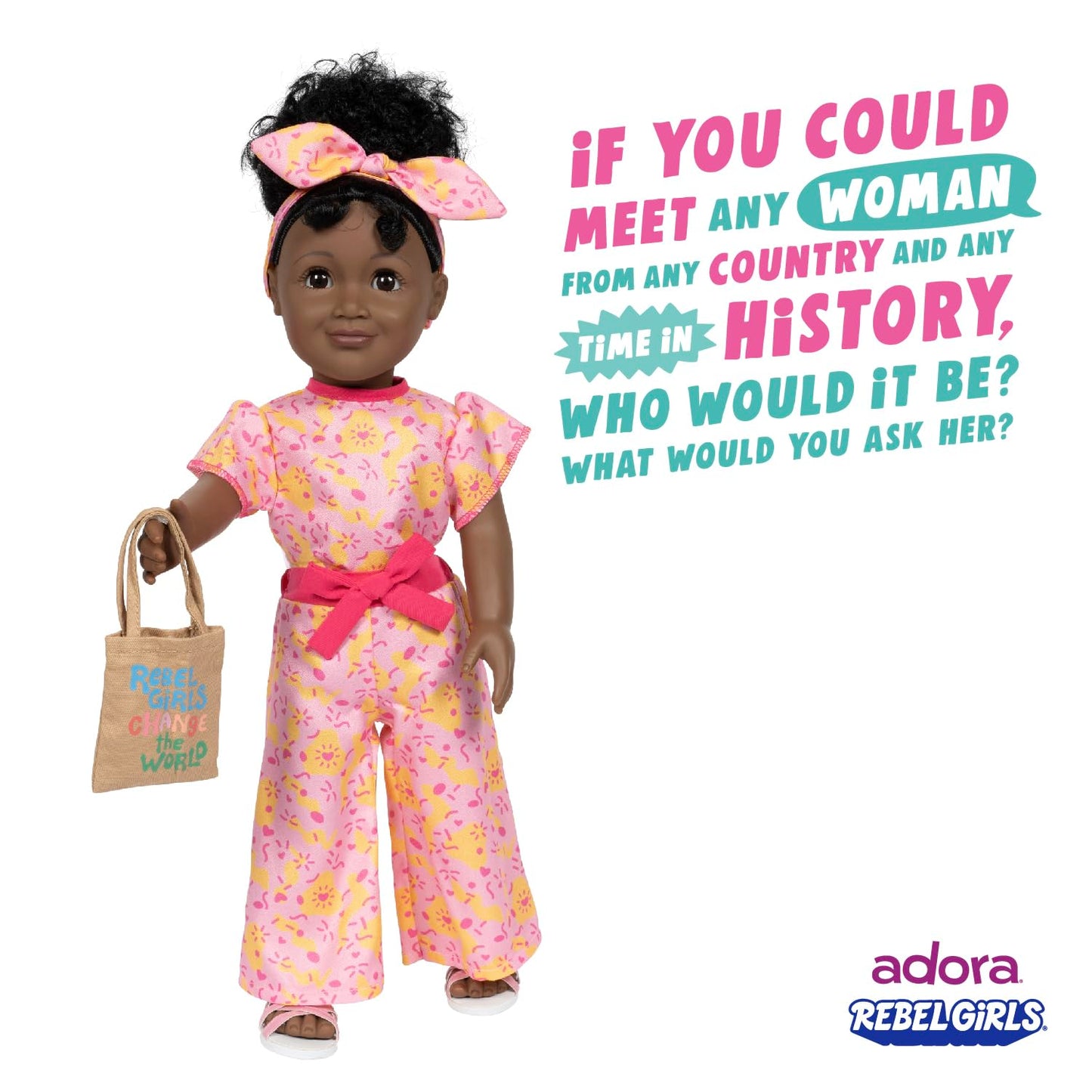 Adora 18' Rebel Girls Doll Collection - Inspired By Good Night Stories Rebel Girl Books - Premium Quality Soft And Movable Doll Body With Realistic Features - Leader