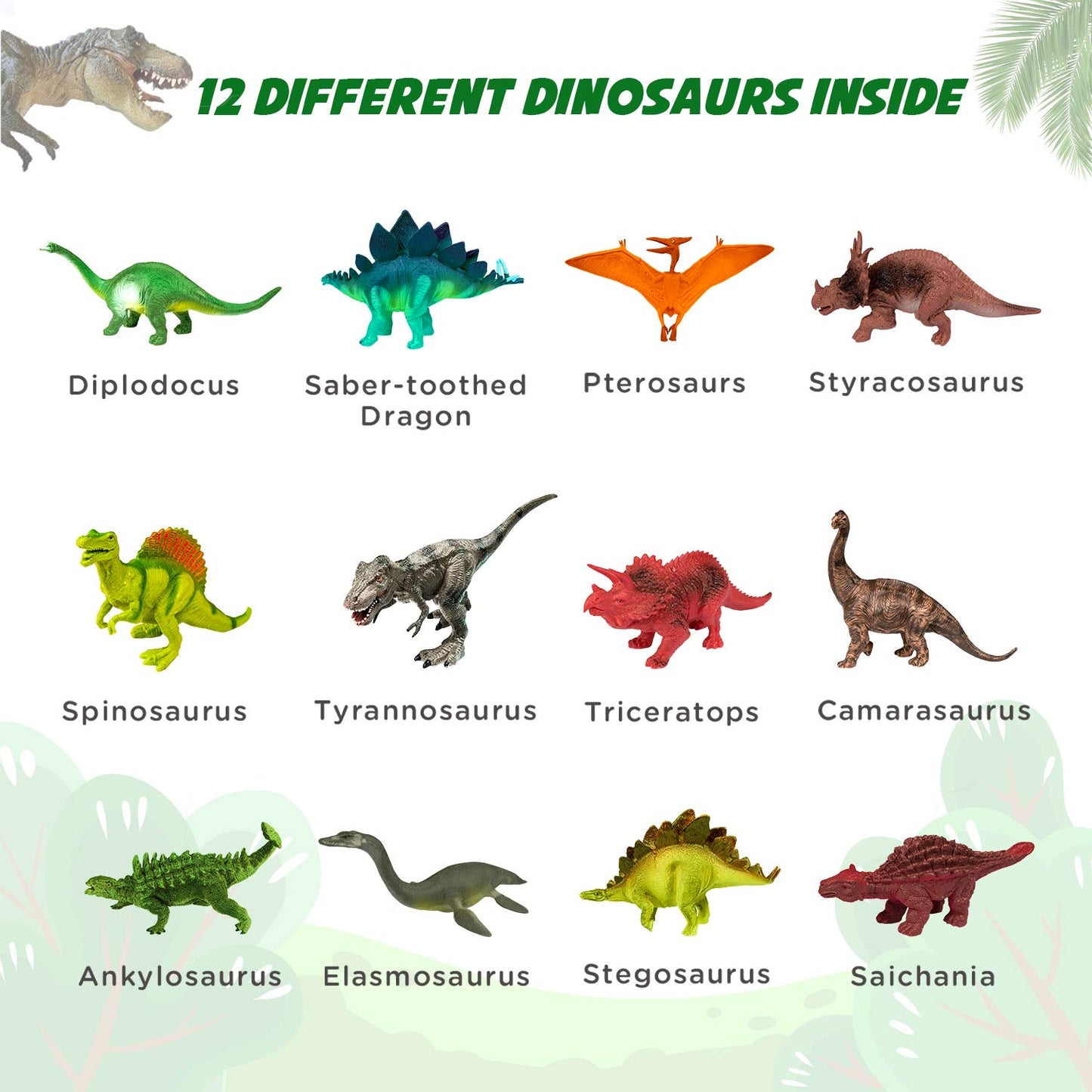 Toyk Dig Up Dinosaur Fossil Eggs - 12 Unique Eggs, Blue, Medium Size, Model 6788, STEM Archaeology Toy for Kids Ages 3-12