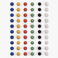 Yellow Mountain Imports 60 Pieces Chinese Checkers Marbles Set With Solid Colors - 16 Millimeters