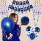 Naninuneno 19Th Blue Birthday Party Decorations For Boy Girl Men Women, Happy 19 Birthday Balloons Supplies With Happy Birthday