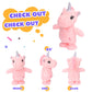 Easfan Talking Unicorn Repeats What You Say Walking Singing Stuffed Animal Electric Interactive Plush Toy Funny Animated Toy Mimicking Speaking Birthday For Kids Toddlers Pink,10''