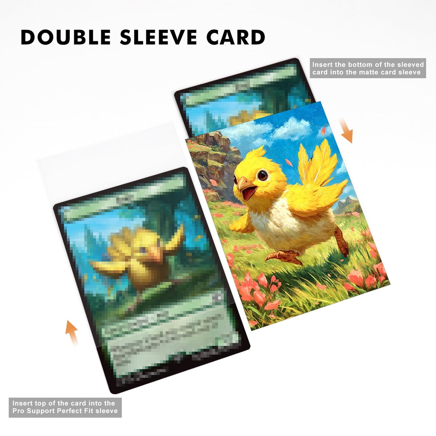 Katomula Art Card Sleeves for MTG and Sports Cards, 100 pcs, Cute – Toytooth