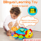 Baby Crawling Toy 6 To 12 Months Spanish English Bilingual Learning Toy For Infants 0-3-6 7 8 9 10 12-18 Months Educational Musical Light Up Toy 1 Year Old Boy Girl Gift Toddler Ladybug Tummy Time