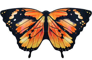 Irolehome Monarch Butterfly-Wings For Kids Girls Princess Dress-Up Fairy Costume For Toddler Big Sister Gifts Dance Party Toy