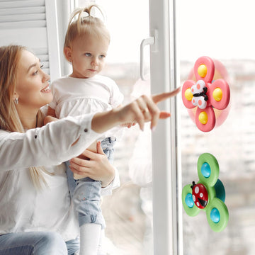 Suction Cup Spinners For Babies|Baby Spinners With Suction Cups|Spinner Toys For Babies Suction Spinners Baby|Baby Bath Toys For