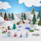 Peppa Pig Advent Calendar with 24 Surprise Toys & 4 Family Figures, Green, Model F5171, Ages 3 and Up