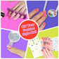 Yoloflix Nail Polish Kit for Girls, Purple Nail Art Salon Set with Dryer, Ages 6-12, Perfect for Birthday and Spa Party Favors