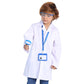 Togrop 4Pcs Doctor Scientist Lab Costume For Kids Role Play Thick White Coat Birthday Party Gift 10-12 Years