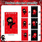 Zhanmai 48 Pcs Ninja Theme Secret Notebooks Spiral Notebooks Ninja Mini Notepads for Students, Detective Spy Theme Parties, Secr