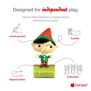 Tonies Favorite Classics: Pinocchio & Other Classic Stories Audio Toy Figurine