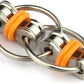 Tom'S Fidgets Original Flippy Chain Fidget Toy - Perfect For Adhd, Anxiety, And Autism - Bike Chain Fidget Stress Reducer For Adults And Kids (1, Orange)