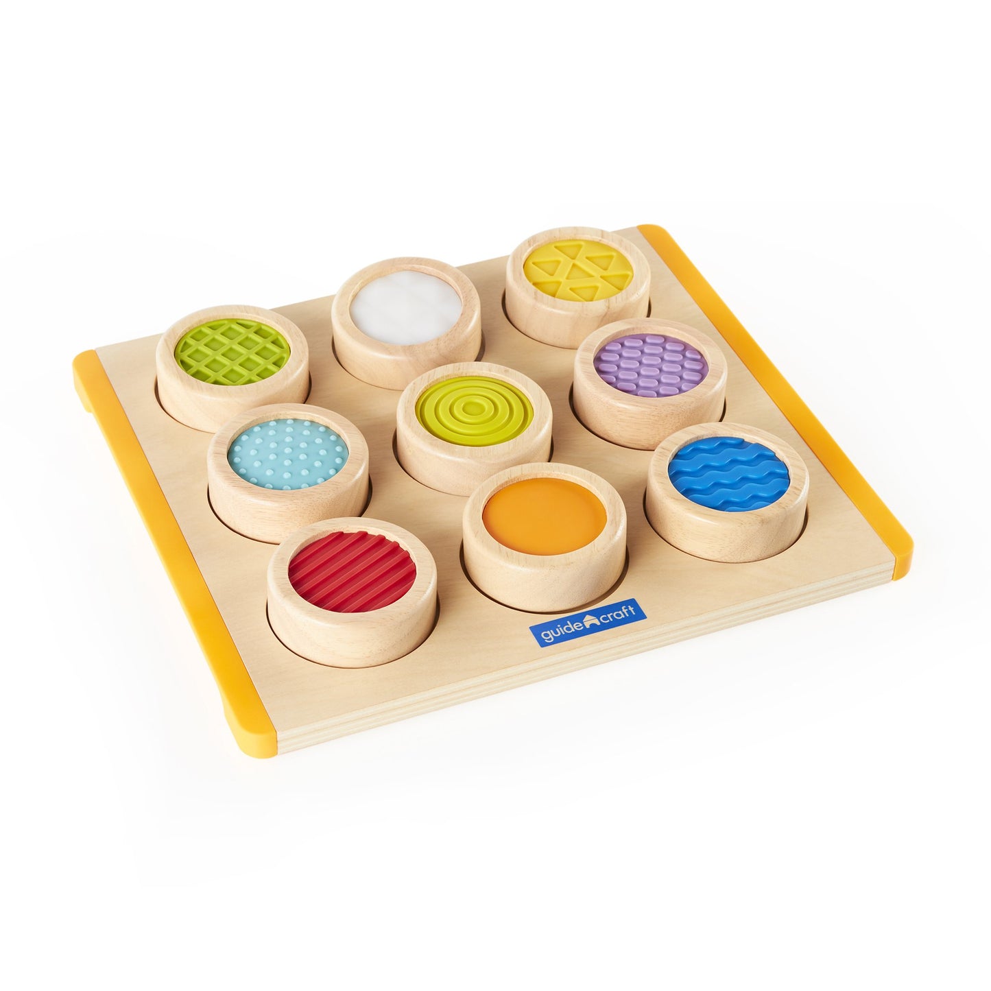 Guidecraft Colorful Tactile Search and Match Game - Sensory Memory Game for Toddlers, Multicolor, 13.75 x 11.75 x 1.5, Model G