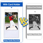 100 Topload Card Holder And 100 Clear Sleeves, Sooez 35 Pt Topload Card Protectors, 3'' X 4'' Hard Plastic Card Sleeves Baseball