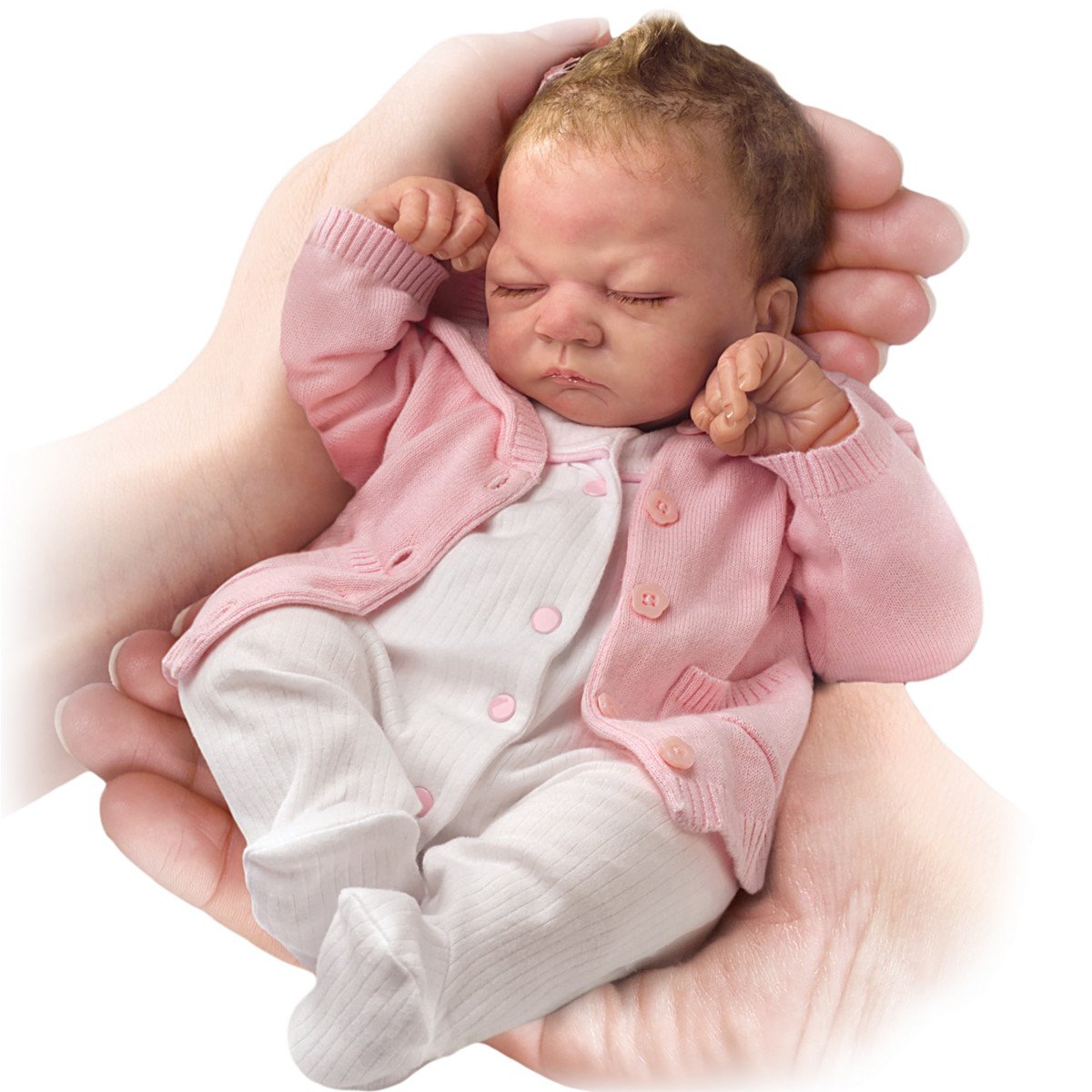 The Ashton - Drake Galleries Emmy Tiny s So Truly Real Lifelike Baby Girl Doll Realistic Fully Poseable with Soft RealTouch Vinyl Skin by Acclaimed Master Doll Artist Linda Webb 10-Inches
