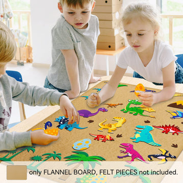 Craftstory 3.5 Feet Flannel-Board for Toddlers Preschool as Kids Felt Stories Activities Play Kits Wall-Hanging Birthday Gifts (