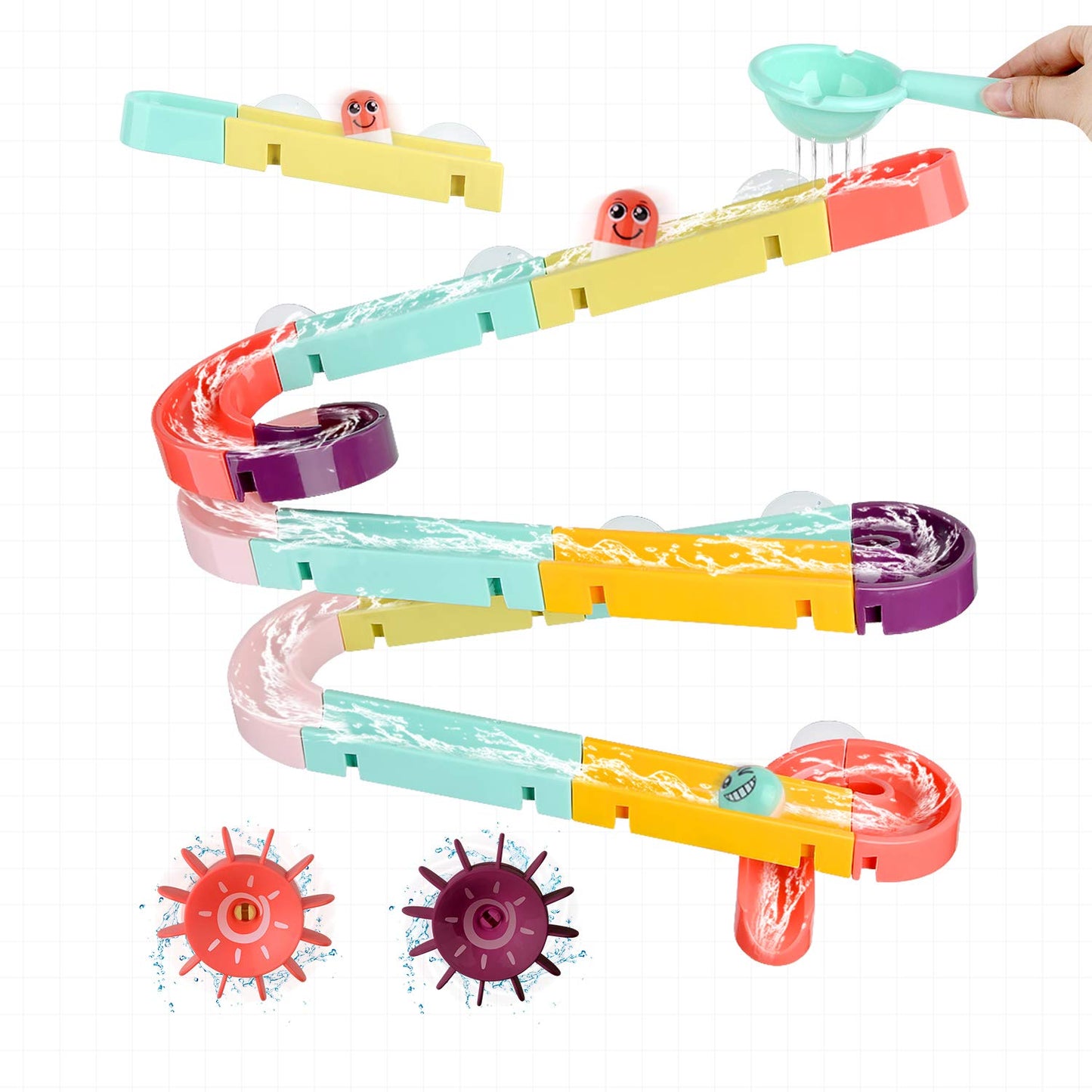 Bath Toy Bathtub Toy With Shower And Floating Toys, Fishing Game For Toddles And Babies