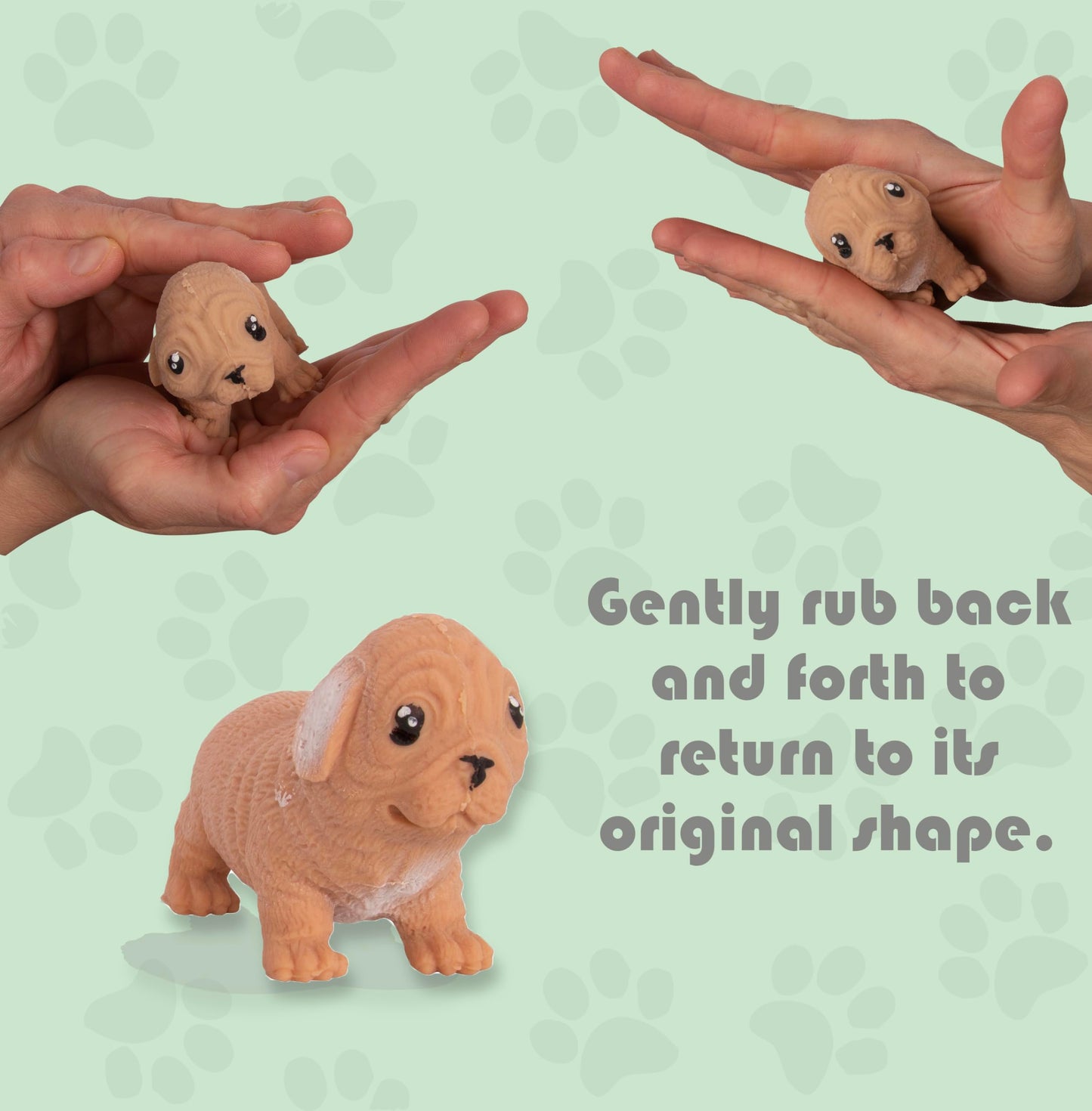 Tigerdoe Dog Squishy Fidget Toys For Kids - 6 Pack - Stress Relief And Anxiety Toy For Kids - Mini Dog Figurine Squishy Sand Toy