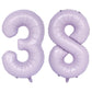 40 In Matte Purple Number Balloons Helium Foil Mylar Balloon Birthday Party Banquet Decoration Digital 38