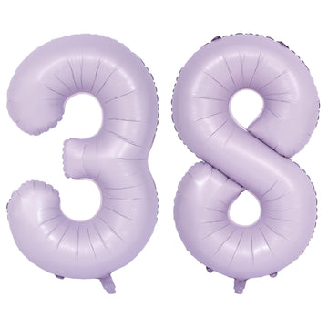 40 In Matte Purple Number Balloons Helium Foil Mylar Balloon Birthday Party Banquet Decoration Digital 38