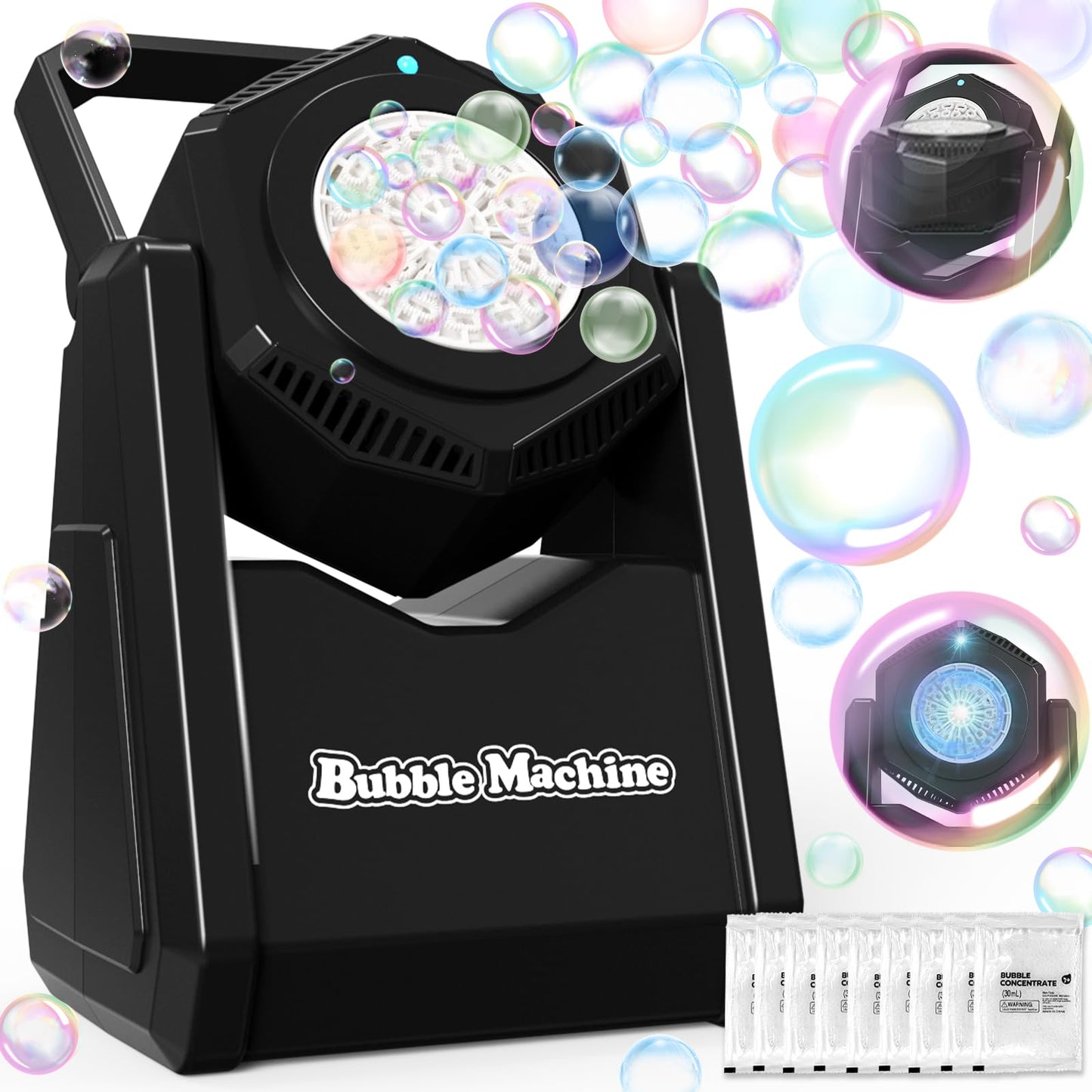 Bubble Machine, Bubble Blower For Party 90Adjustable, Durable Automatic Bubbles Toys For Kids 20000+ Bubbles Per Mins, Bubble Ma