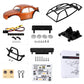 INJORA BUG24 Body with Roll Cage for 1/24 Axial SCX24 C10 JLU Bronco Base Camp Upgrade(Orange)