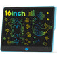 Hockvill Lcd Writing Tablet For Kids 16 Inch, Toys For Girls Boys Drawing Pad For 3 4 5 6 7 8 Year Old Kid, Toddler Magnetic Doodle Board Travel Essentials Christmas Birthday Gift For Children (Blue)