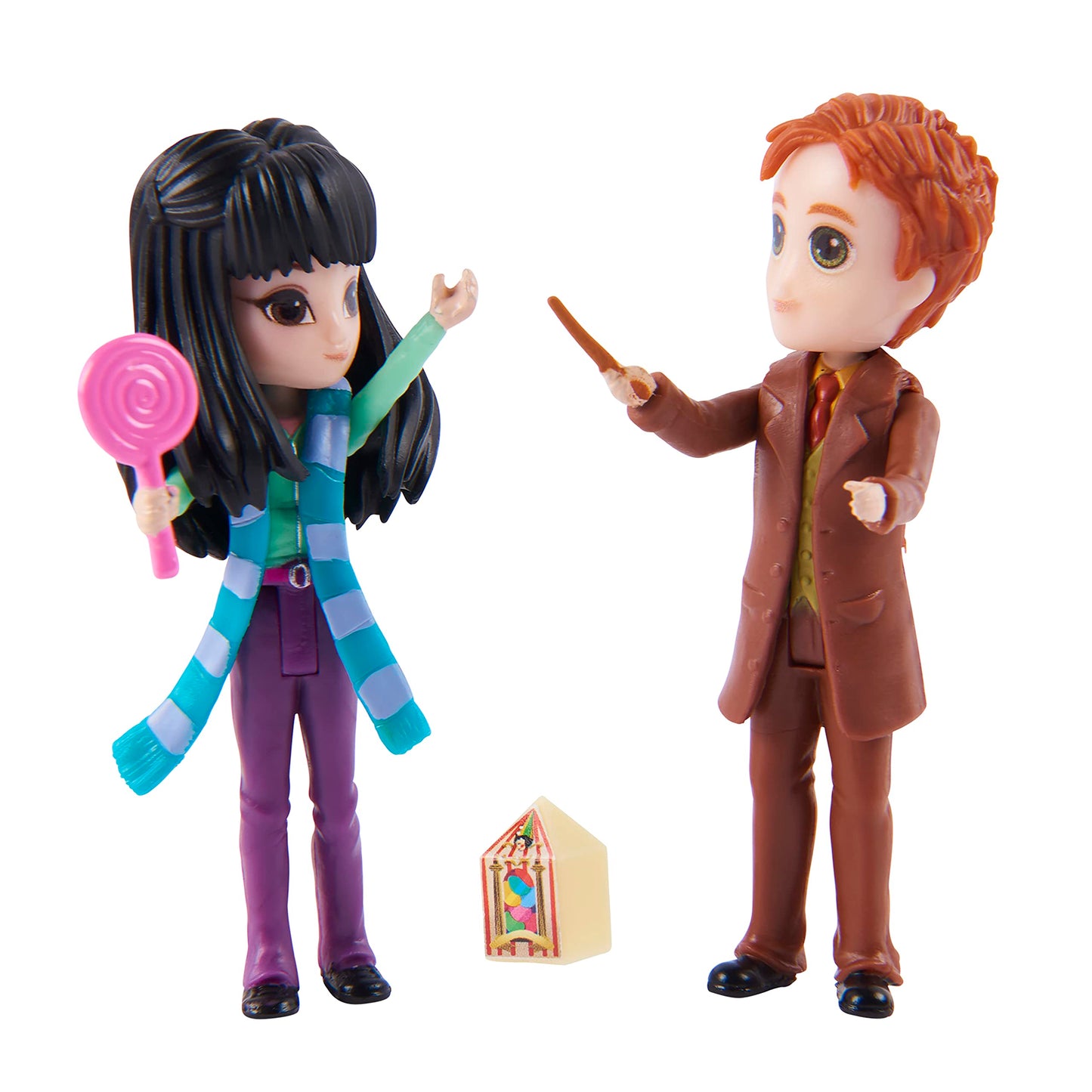 Wizarding World Harry Potter Magical Minis Cho Chang & George Weasley Figure Set with Accessories, Ages 6+, Plastic