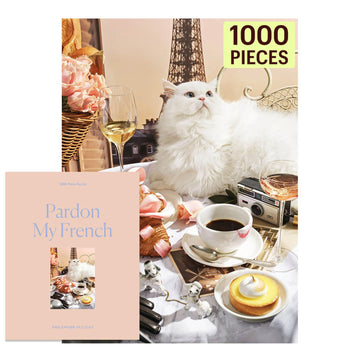 Piecework Pardon My French 1000 Piece Puzzle For Adults, Challenging Jigsaw With Parisian Inspired Imagery, Soft-Touch Puzzle Gi