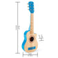 Hape 26 Inch Kids Guitar Toy - Beginner Wooden Musical Instrument, Blue, Model E0601, 4 Tunable Strings, Perfect for Young Musicians